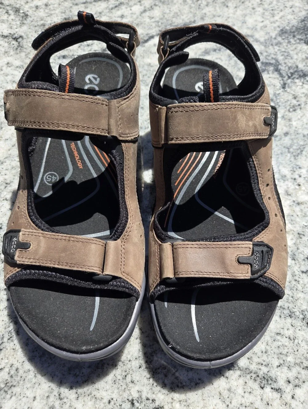 ECCO Offroad Men's Nubuck Outdoor Sandal Sz 11/11.5